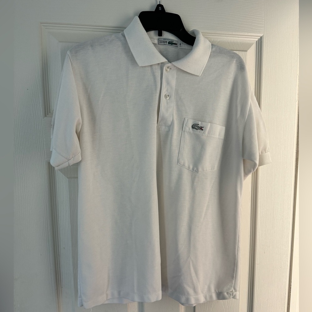 Lacoste Vintage XL white polo
